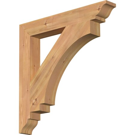 Ekena Millwork Imperial Traditional Smooth Bracket, Western Red Cedar, 3 1/2"W x 26"D x 26"H BKT04X26X26IMP01SWR